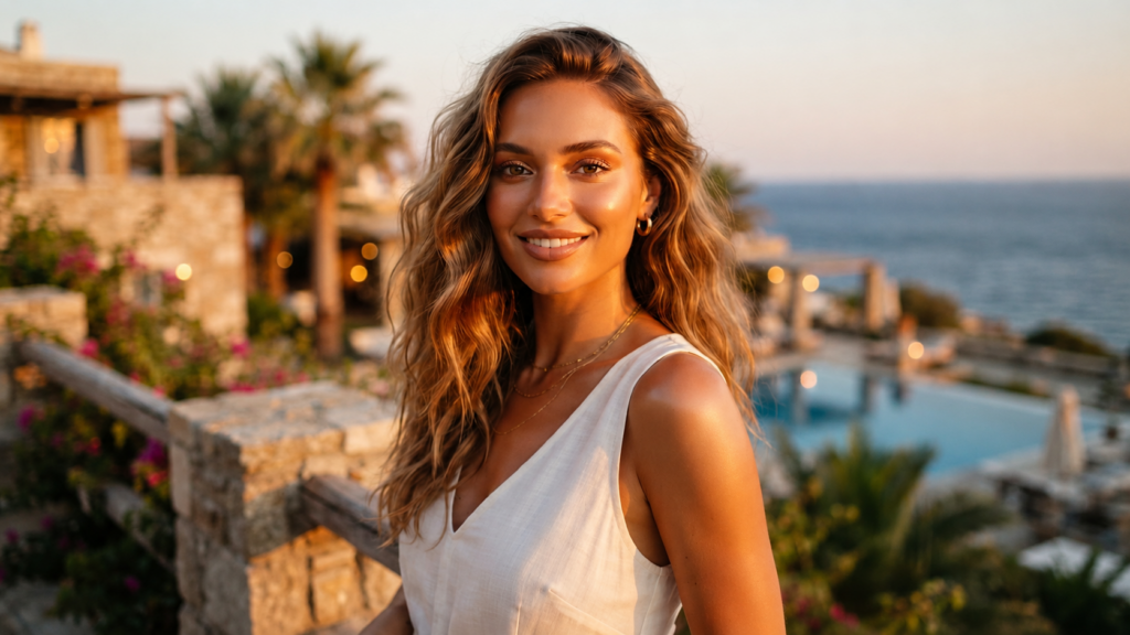 Il trucco bronzed per un soft glam da vacanza